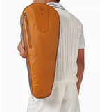 $3,300 Brunello Cucinelli logo-print Grained Leather Tennis Racket Cover