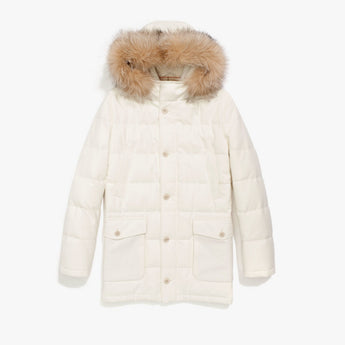 $10K Loro Piana Westernbrook Parka M Quilted Down Baby Cashmere