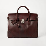 $5,300 Calfskin Boston Casual Bag Burgundy (C8457)
