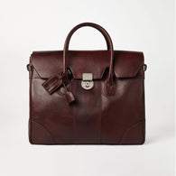 $5,300 Calfskin Boston Casual Bag Burgundy (C8457)