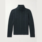 $2,900 Turtleneck Amberg 48 Baby Cashmere Ocean Depths Melange