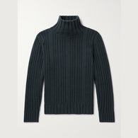 $2,900 Turtleneck Amberg 48 Baby Cashmere Ocean Depths Melange
