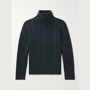 $2,900 Turtleneck Amberg 48 Baby Cashmere Ocean Depths Melange