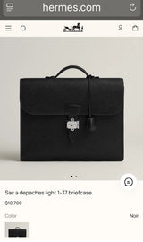 $10,700 Sac a depeches light 1-37 briefcase