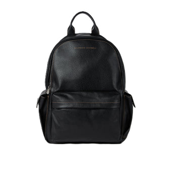 $4,950 Brunello Cucinelli Grained calfskin travel  backpack Black (C101)