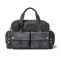 $5,950 Brunello Cucinelli Gray Suede Leisure Bag