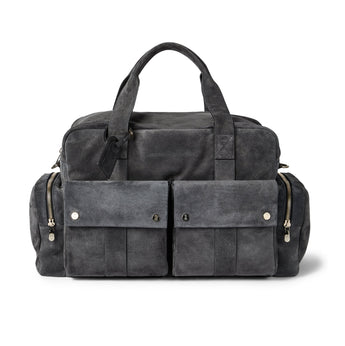 $5,950 Brunello Cucinelli Gray Suede Leisure Bag