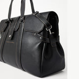 $5,600 Grained Calfskin Weekender Country Bag Black