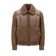 Moncler Gers Leather Down Jacket size 3 (50 IT)