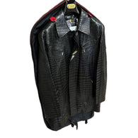 $160K ILDAN Black Crocodile Porosus Jacket 58