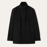 $6,850 LORO PIANA 48 Traveller Field Jacket Black Cashmere Storm System®