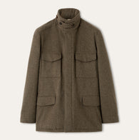 $6,850 LORO PIANA 52 Traveller Field Jacket Cashmere Storm System® Warm Tobacco Latte