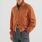 $7,100 Brunello Cucinelli M Country Suede Outerwear jacket