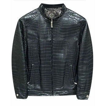 $140K STEFANO RICCI 50 Alligator Bomber Jacket