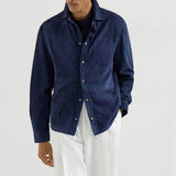 $7,300 Brunello Cucinelli M Suede Overshirt