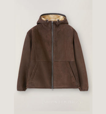 $9,450 Snow Wander L Hooded Bomber Lamb - Shearling