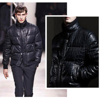 $300K HERMES Crocodile Pororus Jacket 50 detachable Ermine fur lining