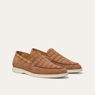 $11,450 Summer Walk Loafer 43 Alligator Nubuck - Umber