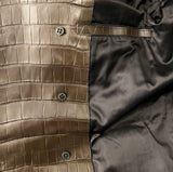 +$90K Burberry Prorsum 48 Crocodile Leather Trench Coat (US 38)