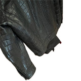 $85K Blue Alligator Jacket 50 Detachable Mink Lining & Collar