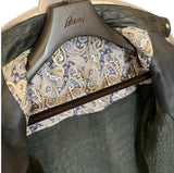 $90K  Crocodile Jacket 48 Dark Blue