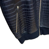 $185K Crocodile Leather Bomber Jacket 52 Bespoke