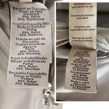 $38K HERMES 48, 54 Blouson Bord-Côte  Crocodile & Calf Rib Bomber