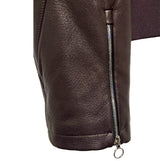 $25K SERAPHIN (HERMES leather maker) 46,48,52 Deerskin Biker Jacket Martens(Sable) fur