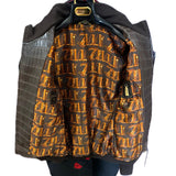 $110K PAINTING Brown Crocodile Porosus Jacket 50