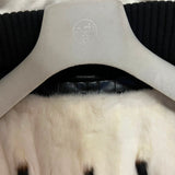 $300K HERMES Crocodile Pororus Jacket 50 detachable Ermine fur lining