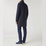 $18K Loro Piana M Sweater Coat Cashmere Double & Castorino Fur Navy blue
