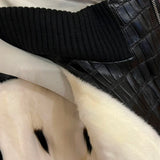 $300K HERMES Crocodile Pororus Jacket 50 detachable Ermine fur lining