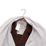 $12,400 BRUNELLO CUCINELLI M Biker Shearling Leather Jacket Navy blue