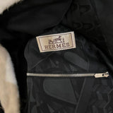 $300K HERMES Crocodile Pororus Jacket 50 detachable Ermine fur lining