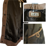 +$12K HERMES Cardigan Leather Sweater 48