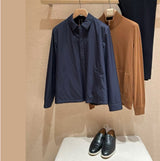 $17K Loro Piana Shirt-Bomber Jacket M Wind Stretch Storm System - Mink