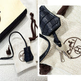 HERMES Sac a depeches 21 Matte Blue Crocodile Porosus Messenger bag Stamp K