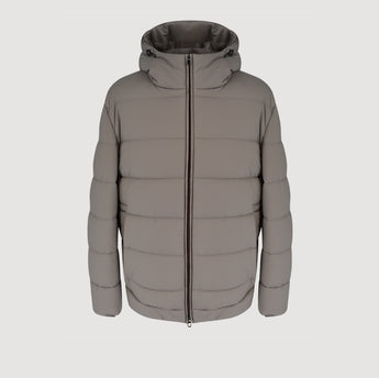 $4,700 Fillmore Quilted Hooded Bomber Jacket XL - Padded