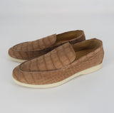 $11,450 Summer Walk Loafer 44 Alligator Nubuck - Umber