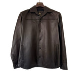 $9K Bruno Overshirt Vintage S Plongé Leather Shirt Jacket
