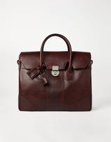 $5,300 Calfskin Boston Casual Bag Burgundy (C8457)