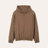 $3,700  Reversible Hooded Bomber Jacket L,XL Microfibre / Cashmere