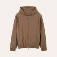 $3,700  Reversible Hooded Bomber Jacket L,XL Microfibre / Cashmere