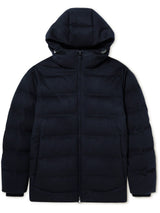 $6K Fillmore Plume XL Quilted Cashmere Hooded Down Jacket