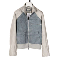 $38K HERMES 48, 54 Blouson Bord-Côte  Crocodile & Calf Rib Bomber