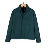 $21K Holburn Bomber Shirt M, L Stretched Virgin Wool Blackglama® Mink fur-lined