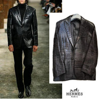 $230K HERMES 48 Top-tier Full Crocodile Leather Blazer