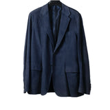 $10K Blazer Calfskin 56 Navy Blue