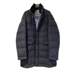 Cashmere Quilted Down Jacket 58 Removable Beaver fur Collar