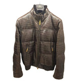 $95k Stefano Ricci Crocodile Brown Jacket 50 Beaver Collar